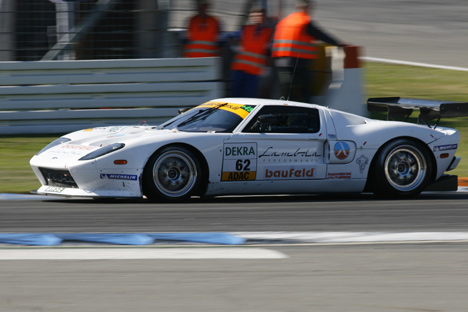 Nicki Thiim's debut i ADAC GT Masters, med en Ford GT 40 på Hockenheim.
(Foto: Christian Reinsch)